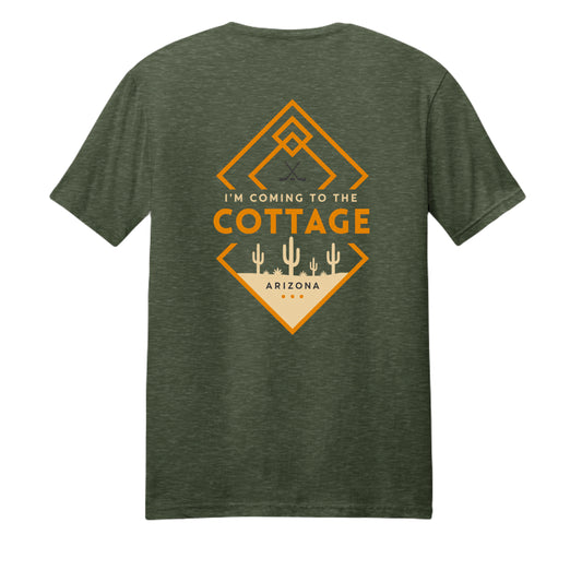 Heathered Forest Green - DM108 - BACK